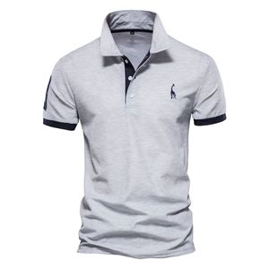 Nuove <span class=keywords><strong>Polo</strong></span> da <span class=keywords><strong>Uomo</strong></span> all'Ingrosso Vestibilità Regolare Colletto a Contrasto Ricamo Confortevole Traspirante Elegante Classico Abbigliamento Casual <span class=keywords><strong>Uomo</strong></span> - Product Image 6