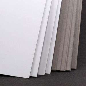Carton blanc 350 g/m² 400 g/m², papier cartonné duplex enduit d'argile d'un côté, dos gris - Product Image 1