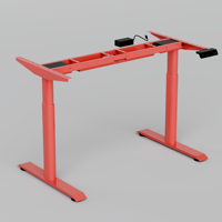 PRORIALS Cadre de bureau électrique moderne en acier inoxydable à hauteur réglable, couleur personnalisée, pour bureau assis-debout à domicile