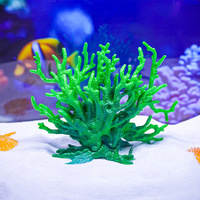 Simulation herbe d'eau décor plante aquatique ornement aquarium modèle de corail résine corail Sculpture