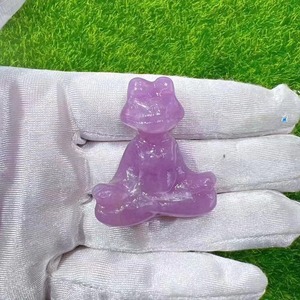 1.5inch Natural Healing Stones Carving Crafts Gemstones Gifts <b>Crystal</b> <b>Animals</b> Carvings <b>Crystal</b> Yoga Frogs - Product Image 2