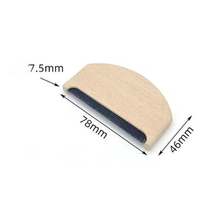 Spazzola per pelucchi in legno con logo personalizzato, riutilizzabile, per rimuovere peli di animali domestici e pulire i tessuti, con setole in gomma, all'ingrosso - Product Image 5