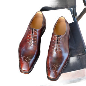 Zapatos Oxford Formales <span class=keywords><strong>de</strong></span> Negocios para Hombre, Hechos a Mano en Noruega, <span class=keywords><strong>de</strong></span> Cuero <span class=keywords><strong>de</strong></span> Becerro, Cosidos a Mano, Zapatos <span class=keywords><strong>de</strong></span> Vestir para Boda - Product Image 4