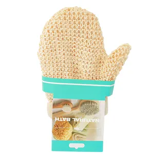 Sarung Tangan Mandi Tubuh Exfoliating Hemp Sisal Sponge Alami Mitt