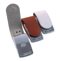 Nouvelle clé USB promotionnelle en cuir PU avec bracelet, logo personnalisé, interface 2.0/3.0/3.2, 8 Go-64 Go, réutilisable, garantie de 2 ans