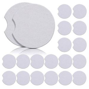 Sous-verres en mousse personnalisés en gros, sous-verres blancs solides pour impression par sublimation, cadeaux promotionnels, publicité, marquage, logos - Product Image 4