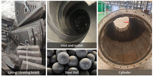 सोने के खनन 900 एक्स 3000 बॉल मिल पीसने मशीन की कीमत - Product Image 2