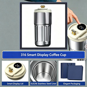Set de Regalo Empresarial, Tazas de Café de Acero Inoxidable, Lujosas, para Clientes VIP, Empresas, Logotipo Personalizado, Eventos, Publicidad, Recuerdo - Product Image 3