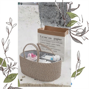 Cesta de almacenamiento de alimentos para bebés tejida con cuerda de algodón ecológica moderna <span class=keywords><strong>hecha</strong></span> <span class=keywords><strong>a</strong></span> <span class=keywords><strong>mano</strong></span> Linda borla extraíble tela de lavanderí<span class=keywords><strong>a</strong></span> multiusos Caddy - Product Image 3