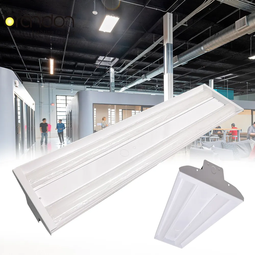 Lampada da comodino industriale all'ingrosso 100w 150w 200w baldacchino stazione di servizio led high bay light linear highbay