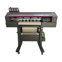 Imprimante DTF A1 60 cm avec 2 têtes I3200 et système de recirculation automatique de la poudre, agitateur, courroie de convoyeur en maille, aspiration d'air, panneau LED