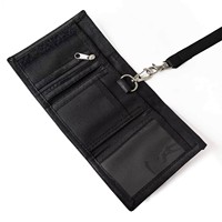 Direkt vom Hersteller: Individuell Bedruckte Halstasche mit Handschlaufe, Offenes Design, Kurze Multi-Kartenfächer, Polyester-Geldbörse