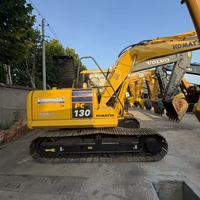 Excavatrice sur chenilles hydraulique Komatsu PC130 d'occasion de haute qualité, d'origine japonaise, 13 tonnes, avec moteur et engrenages