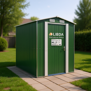 Caseta de Jardín Libda 75.6x107.9x87.8 Pulgadas de Acero Galvanizado para Almacenamiento Internacional - Product Image 2