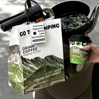 Gobelet à café en papier kraft vert biodégradable, recyclé, personnalisé, à double paroi, durable, pour boissons chaudes à emporter, avec couvercle jetable pour bubble tea