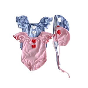 Traje <span class=keywords><strong>de</strong></span> Baño <span class=keywords><strong>de</strong></span> una Pieza para Niñas Pequeñas, Ajustado y Elástico, con Capucha y Decoración <span class=keywords><strong>de</strong></span> Corazón, Mangas Abullonadas, para Playa, Piscina y Actividades Acuáticas - Product Image 5