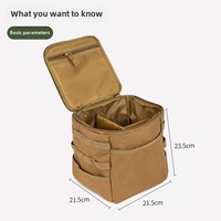 Sac de camping en plein air imperméable multifonctionnel de grande capacité-Style pliable pour le stockage de cosmétiques d'équipement d'outils de pique-nique