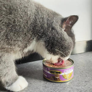 85g comida húmeda para gatos enlatada carne blanca nutrición engorde comida para mascotas bocadillos para gatos - Product Image 3