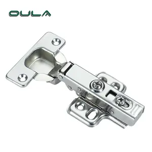 Factory wholesale 100g clip on interior concealed iron hydraulic hinge for wood kitchen cabinet box