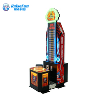 Machine de force de frappe MuchFun Power King, style sportif, en métal, avec prise américaine, pour salle de jeux à monnayeur
