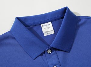 Polo liso en blanco de uniforme transpirable de alta calidad con logotipo personalizado, camiseta bordada de poliéster de golf para hombre - Product Image 4