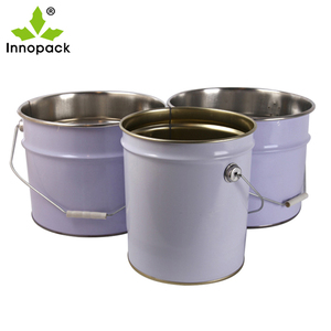 Cubo de Almacenamiento Industrial de <span class=keywords><strong>15</strong></span> Litros de Buena Calidad con Tapa Decorativa, Cubo de Acero Blanco de 15L con Asa Metálica en Oferta - Product Image 2