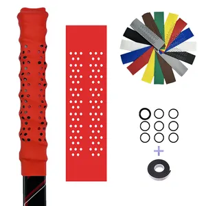 Ice Hockey Stick Grip Tape Non-Slip Heat Shrink Sleeve Hockey Grips with Holes Accessories