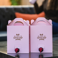 Sac en boîte aseptique jetable avec impression de logo, 1L, 2L, 3L, 5L, 10L, pour café, boissons, vin, à emporter