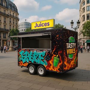 Fired Chickens Chips Truck Food Fully Equipped Water <b>Sinks</b> <b>Caravan</b> Kitchen Mobile Beverage Trailer - Product Image 5