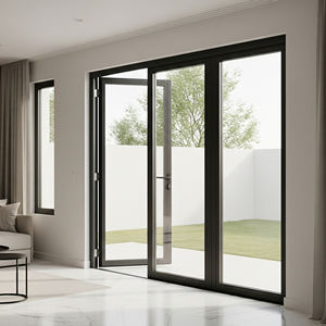 דלת זכוכית מתנדנדת חיצונית מודרנית עבור צפון אמריקה כניסה סלון מלון וילה סדנא קירות חוצץ - Product Image 5