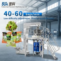 Machine d'emballage verticale automatique pour film plastique de qualité alimentaire, ensacheuse pour légumes frais, fruits, salades, légumes-feuilles