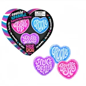 NeeDoh Teenie Sparkle Hearts, Material EVA, Mini Juguete Antiestrés con Forma de Corazón Brillante, Edición Limitada para el Día de San Valentín - Product Image 2