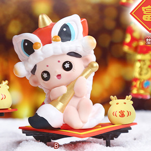 ของขวัญใหม่ จิน รุ่ยฟู วา ของตกแต่งขนาดเล็ก ตุ๊กตาฟูวาสุดน่ารัก ของตกแต่งปีมังกร ขายส่ง - Product Image 3