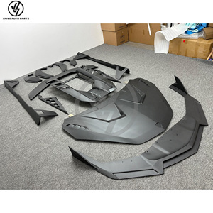 Nuevo Kit de Conversión de Carrocería de Fibra de Carbono Seca con Tejido Twill Brillante y Envasado al Vacío, Ajuste 1:1, para Cubierta de Motor y Parachoques de Lamborghini Revuelto - Product Image 3