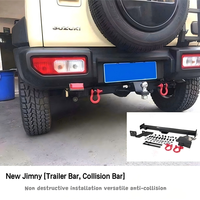 Convient pour Jimny JB74 2018-2024, barre de remorquage modifiée, barre arrière courte, accessoires de barre arrière Jimny