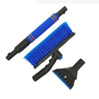 Outil de déneigement télescopique rotatif et détachable avec grattoir à glace et brosse à neige pour voiture