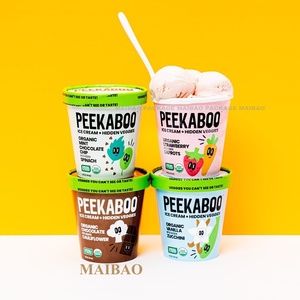 ถ้วยกระดาษสำหรับทำไอศครีมโยเกิร์ตขนาด3ออนซ์4ออนซ์5ออนซ์8ออนซ์แบบย่อยสลายได้ถ้วยกระดาษฝาใสทรงโดม - Product Image 2