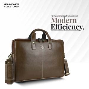 Genuine Leather <b>Laptop</b> Backpack <b>for</b> Men Office <b>Bag</b> with 14/15.6/16 Inch <b>Laptop</b>/MacBook Compatibility - Product Image 1