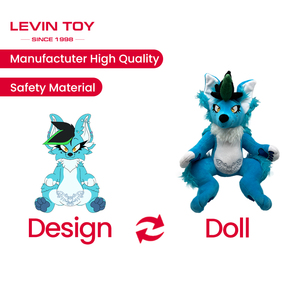 Tùy chỉnh đồ chơi sang trọng nhà sản xuất thiết kế để lấy mẫu dịch vụ xây dựng thương hiệu của riêng bạn thú nhồi bông Sói plushies trẻ em Quà tặng đồ chơi mềm - Product Image 3