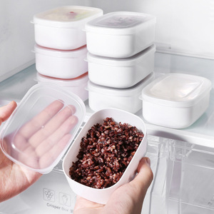Boîte de conservation alimentaire rectangulaire en plastique, pour la conservation de la fraîcheur, utilisation au réfrigérateur, design moderne, multifonctionnelle, boîte de préparation des repas - Product Image 1