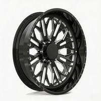 SL 20X12 22X14 30X16 28X16 26X16 Velg Truk Tempa Custom Deep Lip Polished dengan 8X165.1 8X170 8X180 untuk GMC Sierra 2500HD