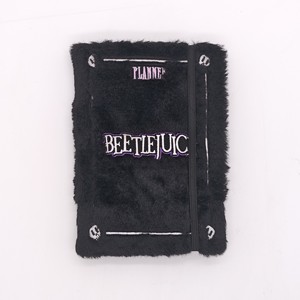 Cuaderno de Peluche <span class=keywords><strong>Beetlejuice</strong></span> con Costuras, Diario Oficial Licenciado, Peludo y Adorable para Niños y Fans, Papelería Kawaii, Regalo Gótico y Lindo - Product Image 1