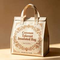 Sacs isothermes en aluminium laminé non tissé, réutilisables, épais, pour la livraison de repas à emporter et la conservation des aliments - Vente en gros OEM/ODM