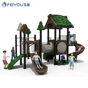 Feiyou Toddler Play Toys Kids Outdoor Playground Entertainment Equipment With Plastic Slides For Sale Kids