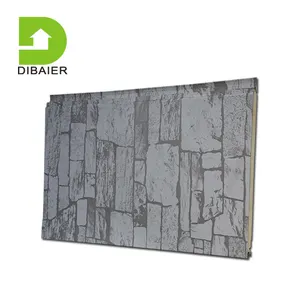 Wholesale Stone 16mm Thickness External Pu Insulated Sandwich Wall Panels Cladding Panels Exterior Panel Wall