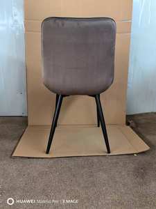 Hiện đại trong nhà khách sạn ý PU da vải nhung đen kim loại chân nhà cổ điển Nhà hàng nhà bếp ghế ăn - Product Image 6