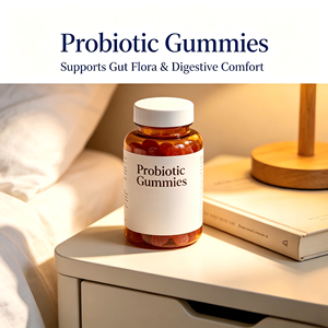 เยลลี่ผสมพรีไบโอติกและโปรไบโอติก บำรุงลำไส้สองเท่า อาหารเสริมแบบเยลลี่ปรับแต่งได้สำหรับตลาดสหรัฐอเมริกา - Product Image 6
