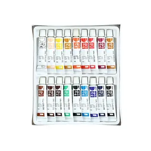 Profesyonel Custom18 renk 12ml iyi kaplama yağlı boya seti sanatçı acemi boyama