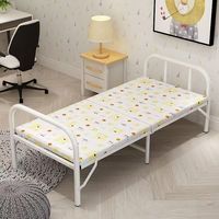 Lit pliant simple moderne et durable à prix abordable, cadre en fer, lit de camping portable – Nouveauté 2026