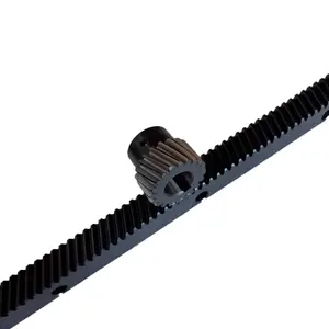 Rak roda gigi dan pinion panduan Slider baja logam CNC presisi tinggi harga pabrik untuk mesin pemotong serat Laser